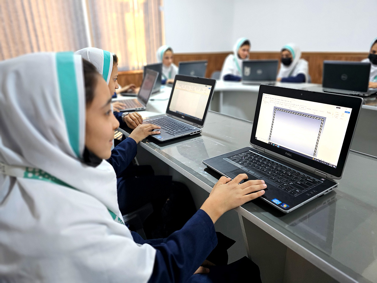 Computer and Graphic Skills program at Raha Foundation