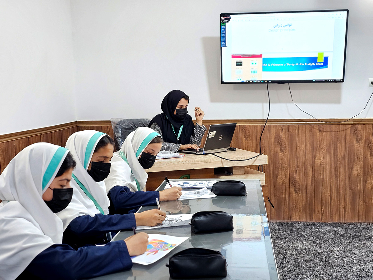 Computer and Graphic Skills program at Raha Foundation