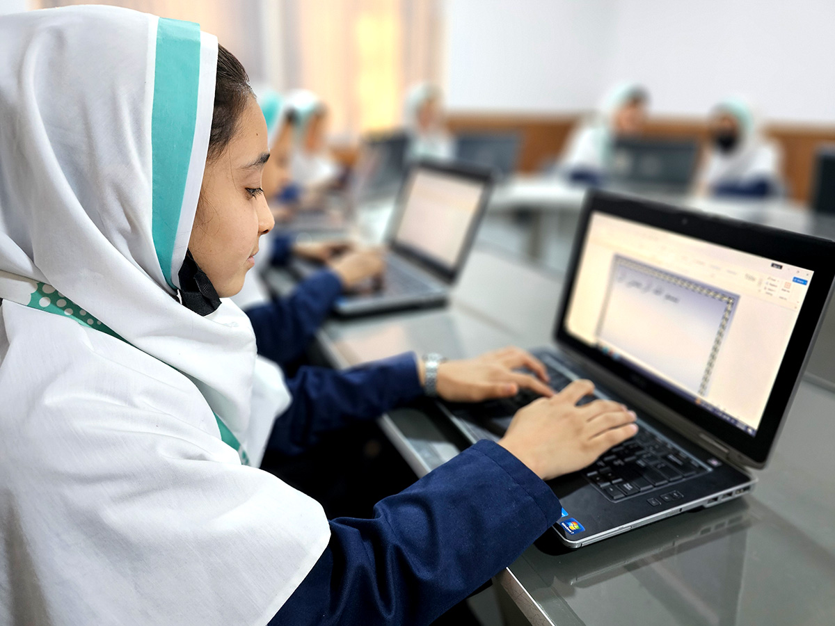 Computer and Graphic Skills program at Raha Foundation