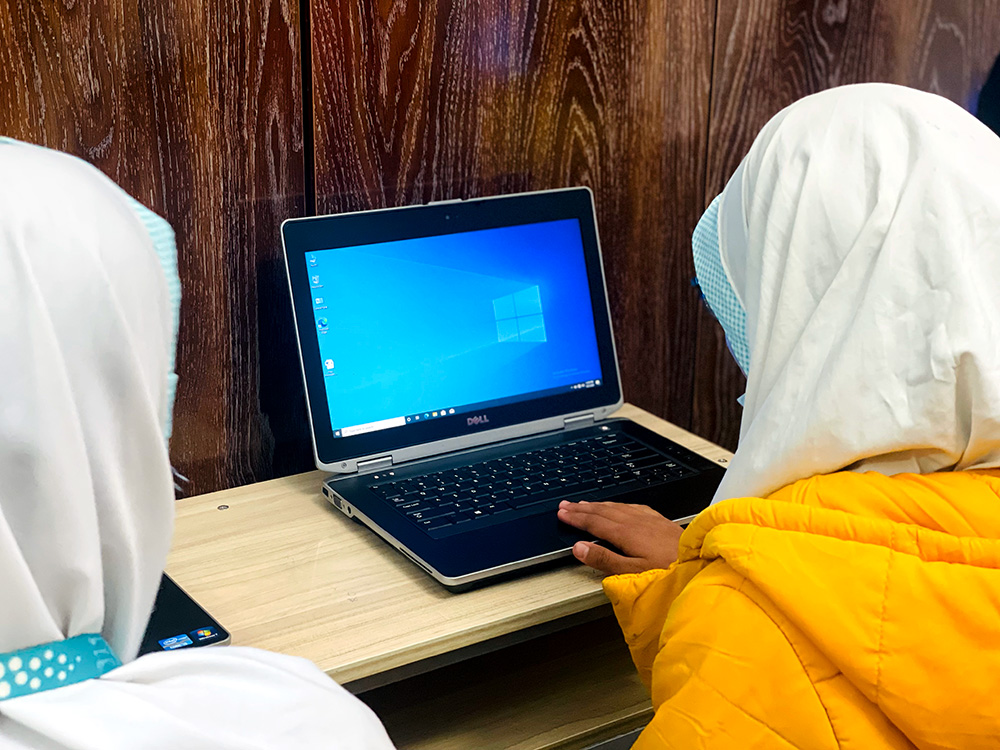 Computer and Graphic Skills program at Raha Foundation